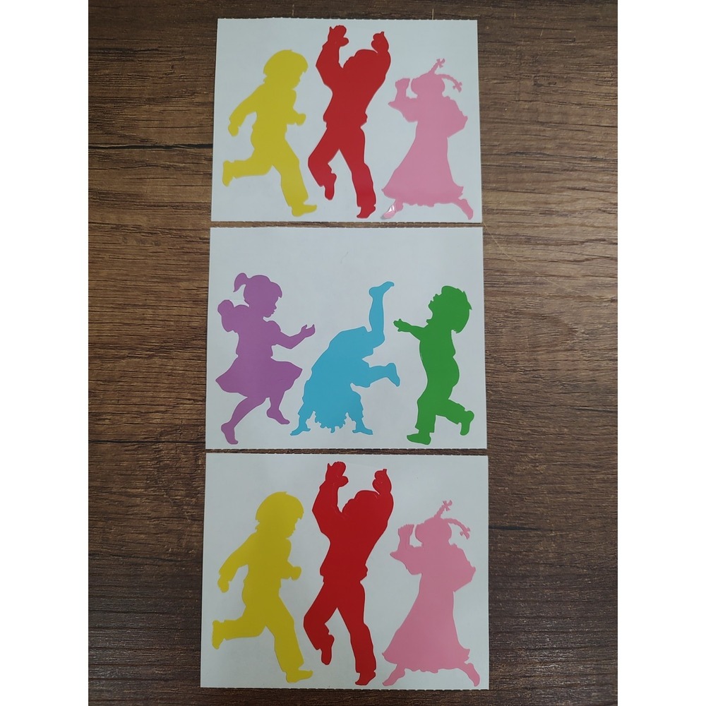 Mrs. Grossman's DANCING CHILDREN Sticker Lot 3 Mods 1987 Retired S262